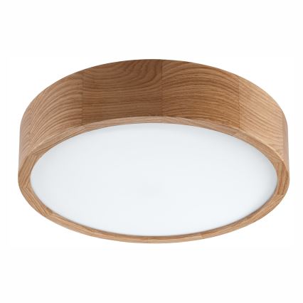 Vannas istabas griestu lampa OAK 3xE27/15W/230V ozols ø 37 cm IP54 - FSC sertificēts