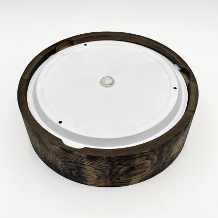 Vannas istabas griestu lampa OAK SMOKY 2xE27/15W/230V IP54 ø 27,5 cm ozols/brūna