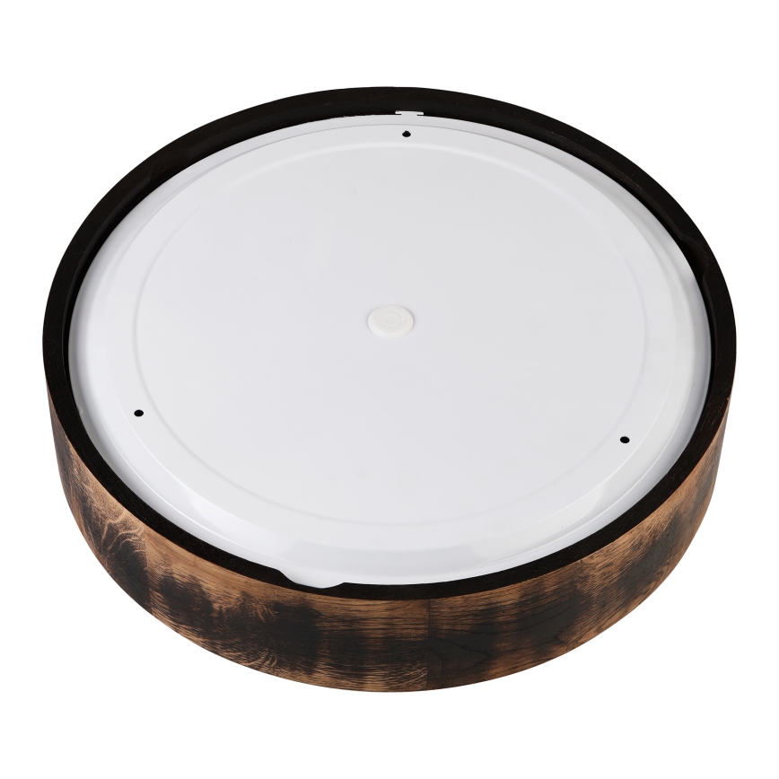 Vannas istabas griestu lampa OAK SMOKY 3xE27/15W/230V IP54 ø 37,5 cm ozols/brūna