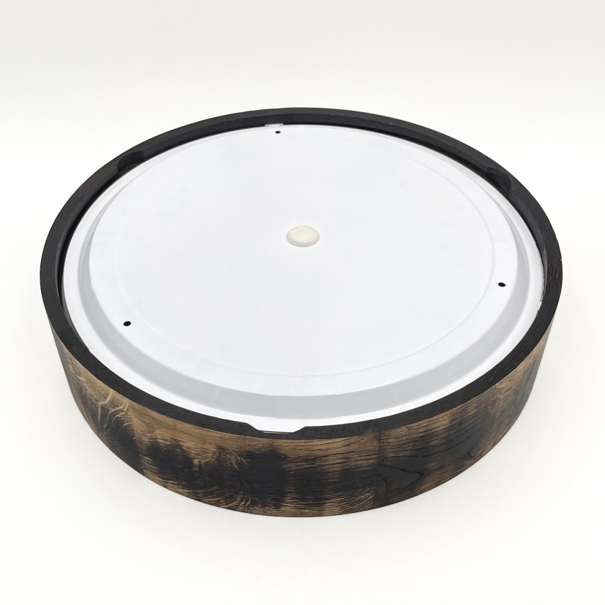 Vannas istabas griestu lampa OAK SMOKY 3xE27/15W/230V IP54 ø 37,5 cm ozols/brūna