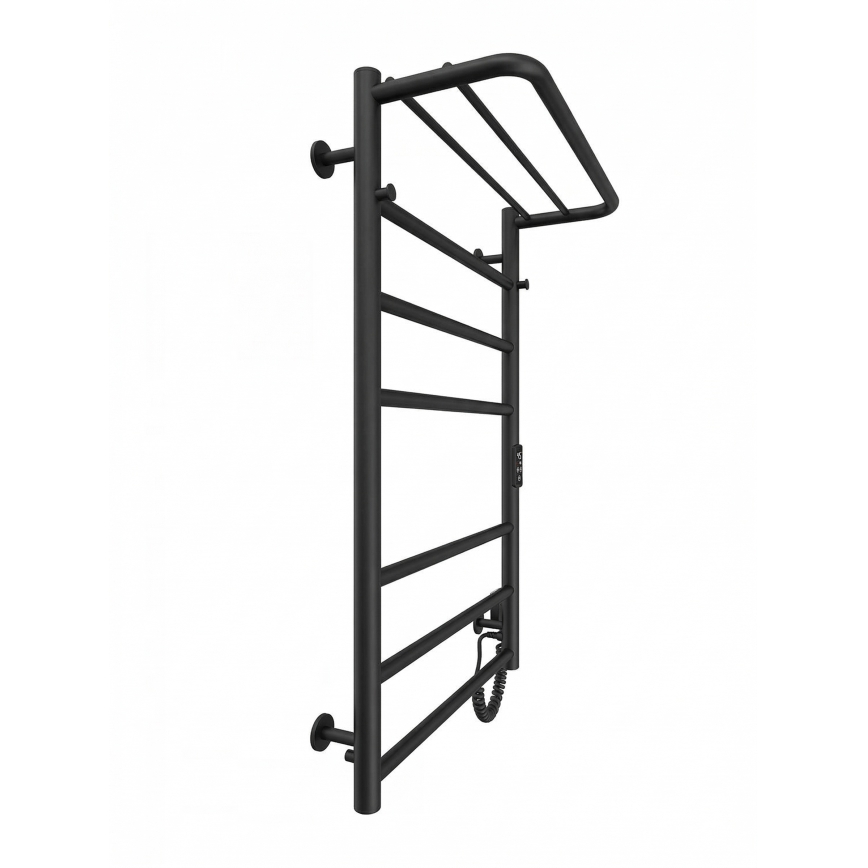 Vannas istabas kāpņu tipa dvieļu žāvētājs HOME 95W/230V 77x53 cm nerūsējošais/melns labais