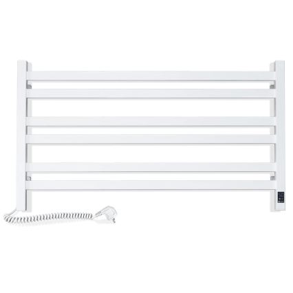 Vannas istabas dvieļu žāvētājs ar termostatu AVANGARD 316W/230V 50,6 cm IP44, balts, kreisais, kvadrātveida