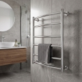 Vannas istabas kāpņveida dvieļu žāvētājs INOX CLASSIC 122W/230V 57x53 cm nerūsējošais tērauds/spīdīgs hroms