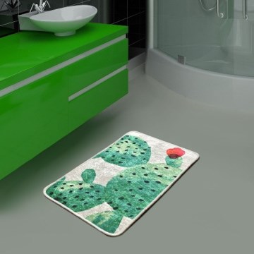 Vannas istabas paklājs GREEN 40x60 cm zaļa