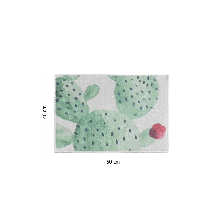 Vannas istabas paklājs GREEN 40x60 cm zaļa