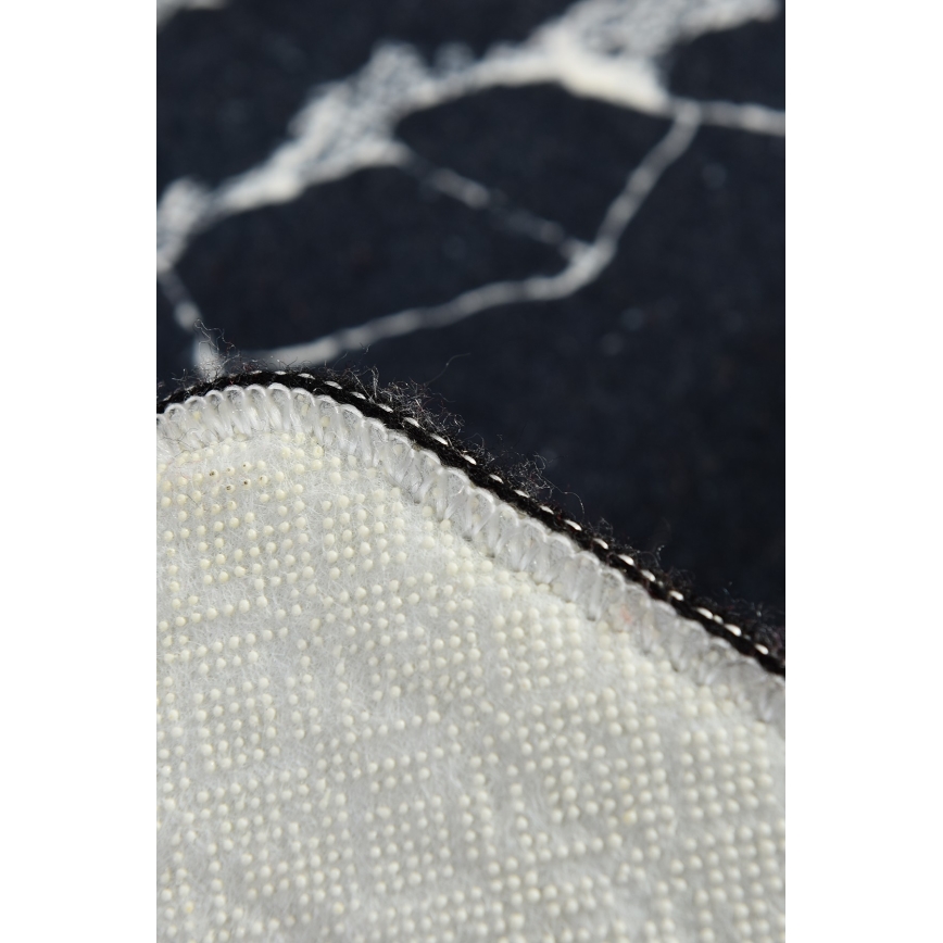 Vannas istabas paklājs MARBLE 40x60 cm melna
