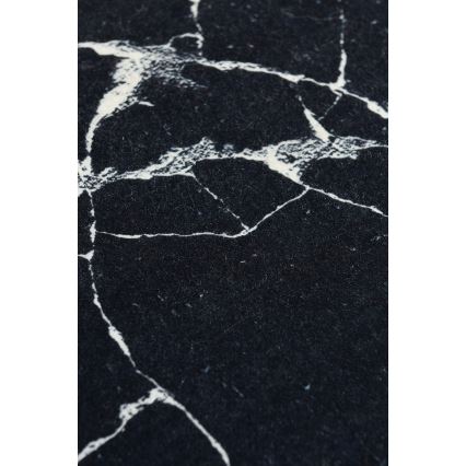Vannas istabas paklājs MARBLE 40x60 cm melna