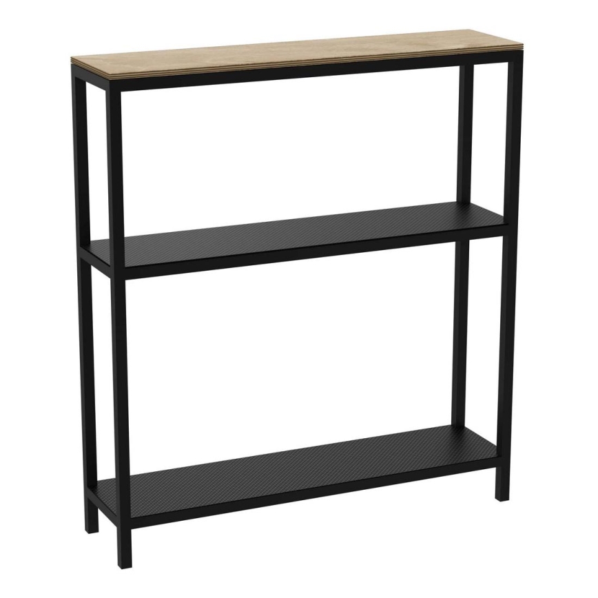 Vannas istabas plaukts 67x60 cm, melns