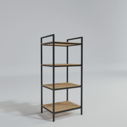 Vannas istabas plaukts STRALSUND 110x45 cm ozols/melna