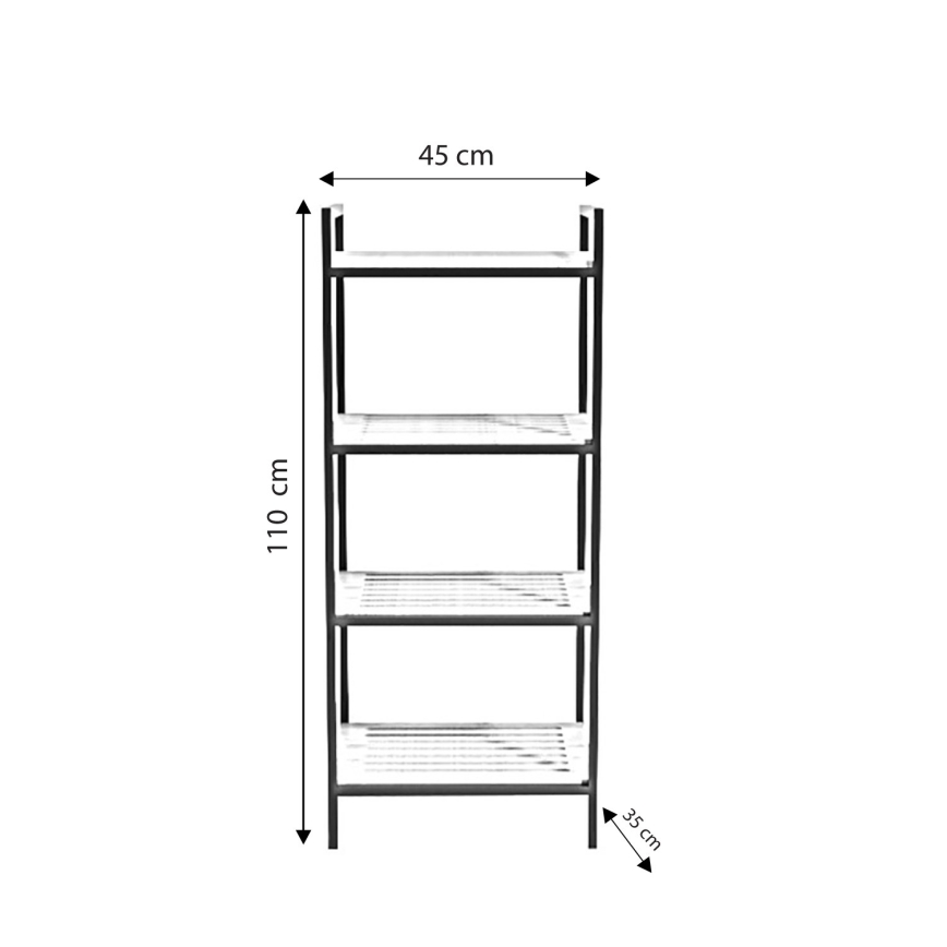 Vannas istabas plaukts STRALSUND 110x45 cm ozols/melna