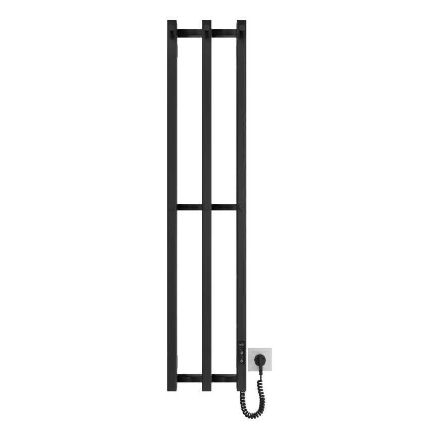 Vannas istabas radiators HF SLIM 110W/230V 117x25 cm melna leņķa