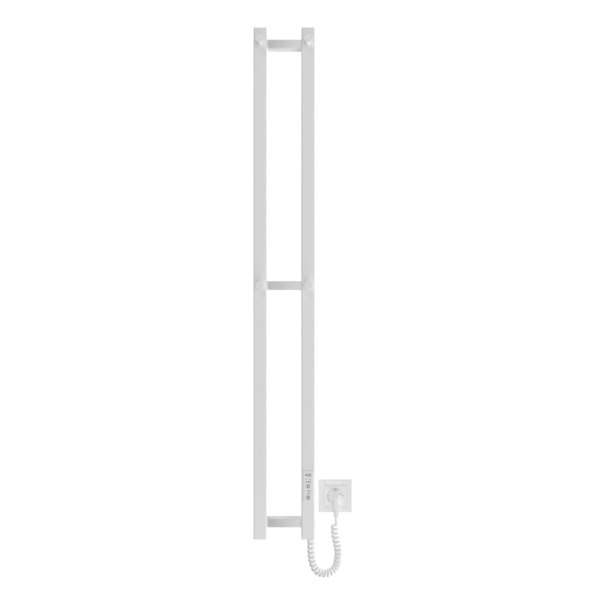 Vannas istabas radiators HF SLIM 80W/230V 117x14 cm balta leņķa