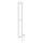 Vannas istabas radiators HF SLIM 80W/230V 117x14 cm balta leņķa