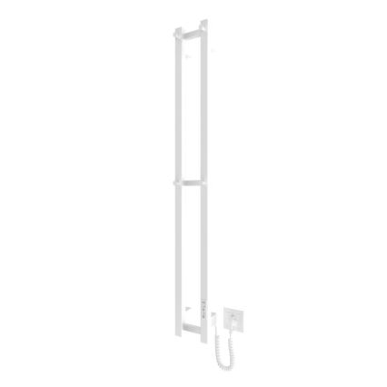 Vannas istabas radiators HF SLIM 80W/230V 117x14 cm balta leņķa