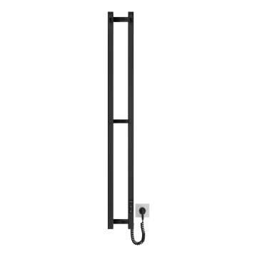 Vannas istabas radiators HF SLIM 80W/230V 117x14 cm melna leņķa