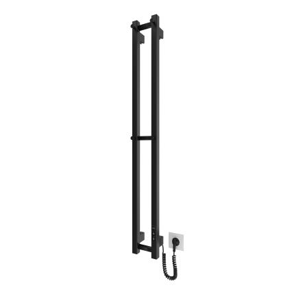 Vannas istabas radiators HF SLIM 80W/230V 117x14 cm melns, kvadrātveida, IP44