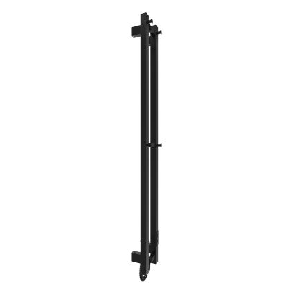 Vannas istabas radiators HF SLIM 80W/230V 117x14 cm melns, kvadrātveida, IP44