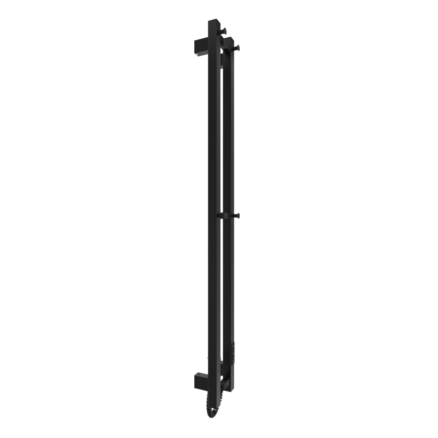 Vannas istabas radiators HF SLIM 80W/230V 117x14 cm melns, kvadrātveida, IP44
