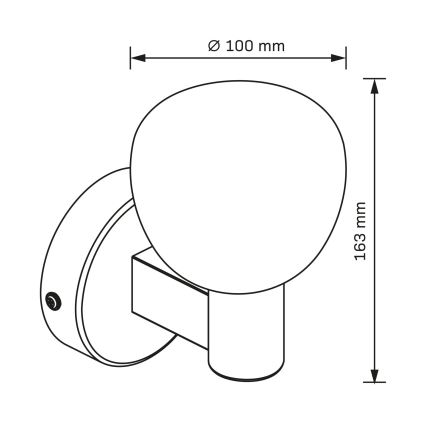 Vannas istabas sienas gaismeklis POLA 1xG9/5W/230V IP44 melns/caurspīdīgs
