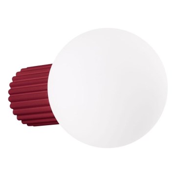 Vannas istabas sienas lampa HALO 1xG9/8W/230V d. 12 cm IP44 sarkana