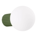 Vannas istabas sienas lampa HALO 1xG9/8W/230V d. 12 cm IP44 zaļa