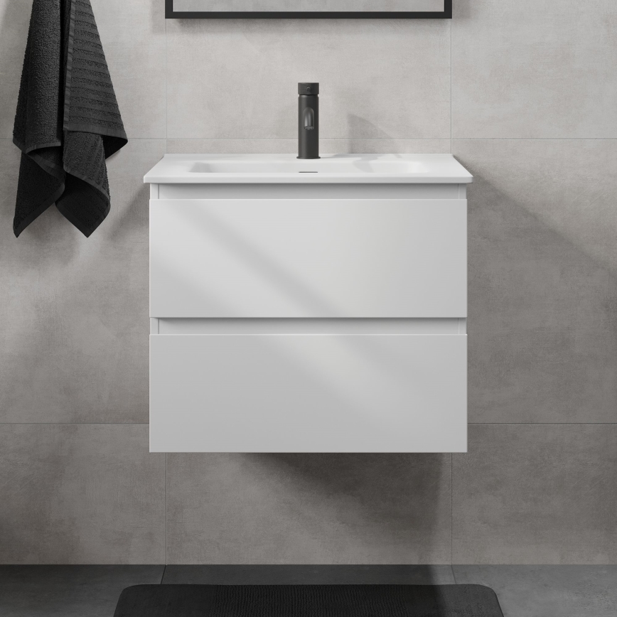 Vannas istabas skapis ar izlietni KENWOOD, 61x52x47 cm, balts