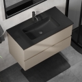 Vannas istabas skapis ar izlietni KENWOOD 91 cm Marakesh/melnā
