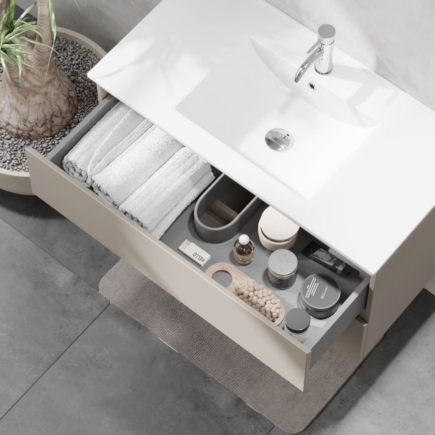 Vannas istabas skapis ar izlietni KENWOOD 91x50x45 cm Marakeša