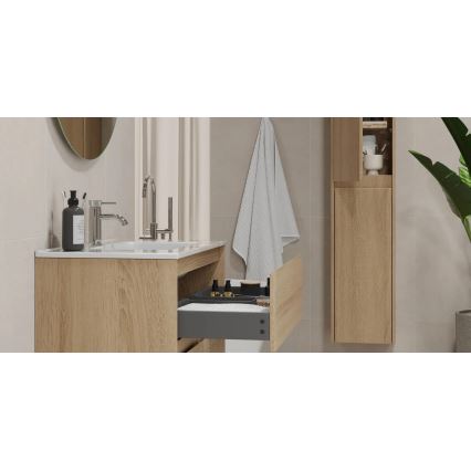 Vannas istabas skapis ar izlietni MOLDE 60x55x46 cm ozols