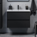 Vannas istabas skapis ar izlietni MOLDE 80x55x46 cm melns