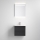 Vannas istabas skapis ar izlietni VIGO + LED sienas spogulis ar integrētu apgaismojumu LED/10W/230V IP44 melns