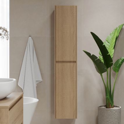 Vannas istabas skapis TRONDHEIM 35x174x30 cm ozols