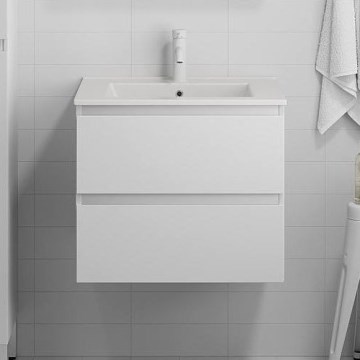 Vannas istabas skapītis ar izlietni CONOR 61 cm balts