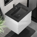 Vannas istabas skapītis ar izlietni KENWOOD 61x52x45 cm balts/melns