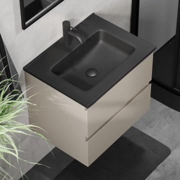 Vannas istabas skapītis ar izlietni KENWOOD 61x52x45 cm Marakesh/melns