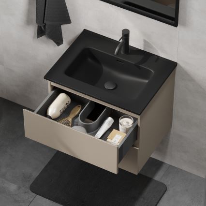 Vannas istabas skapītis ar izlietni KENWOOD 61x52x45 cm marakesh/melns