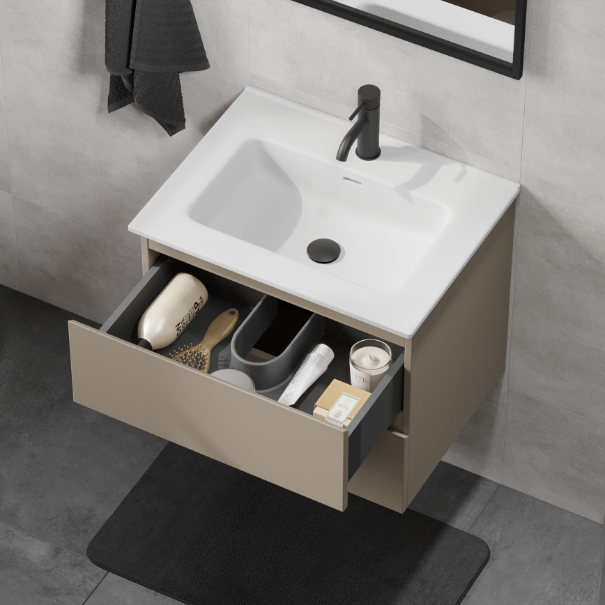 Vannas istabas skapītis ar izlietni KENWOOD 61x52x47 cm Marakeša/balts