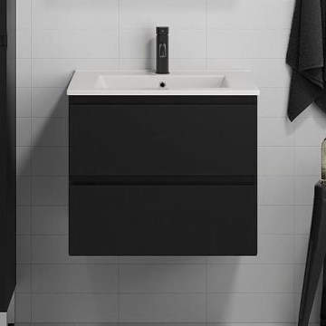 Vannas istabas skapītis ar izlietni KENWOOD 61x52x47 cm, melns