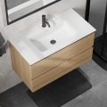 Vannas istabas skapītis ar izlietni KENWOOD 91 cm ozols/balts