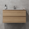 Vannas istabas skapītis ar izlietni KENWOOD 91x50x45 cm, ozola apdare
