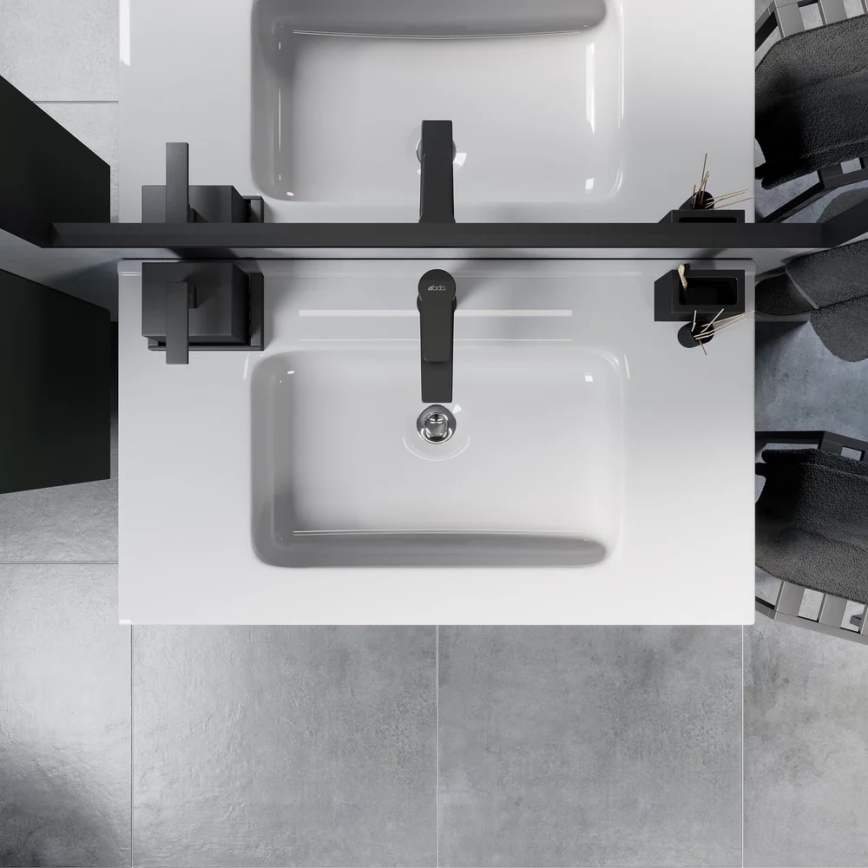 Vannas istabas skapītis ar izlietni MOLDE, 80 cm, zaļš