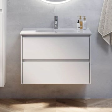 Vannas istabas skapītis ar izlietni MOLDE 80x55x46 cm balts