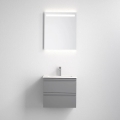 Vannas istabas skapītis ar izlietni VIGO + LED sienas spogulis ar iebūvētu apgaismojumu LED/10W/230V IP44 pelēks
