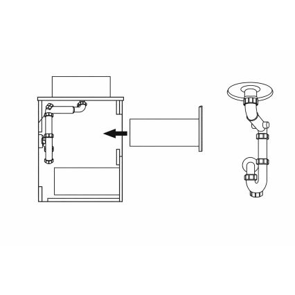 Vannas istabas skapītis TRONDHEIM 60 cm izlietnei, melns