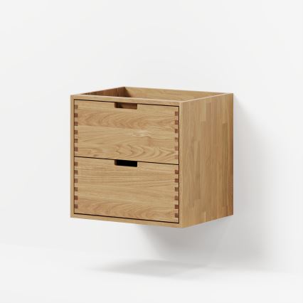 Vannas istabas skapītis zem izlietnes GRIBSKOV 60 cm, bēšs/ozols