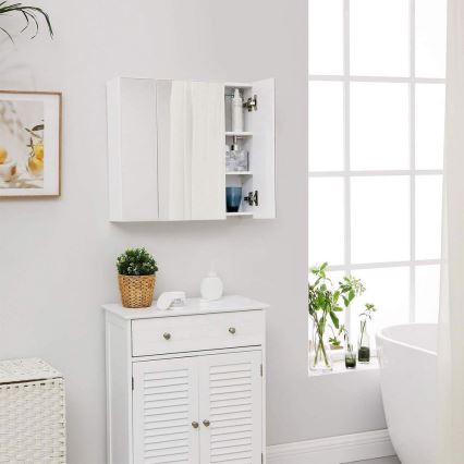 Vannas istabas spoguļskapis SKY, balts