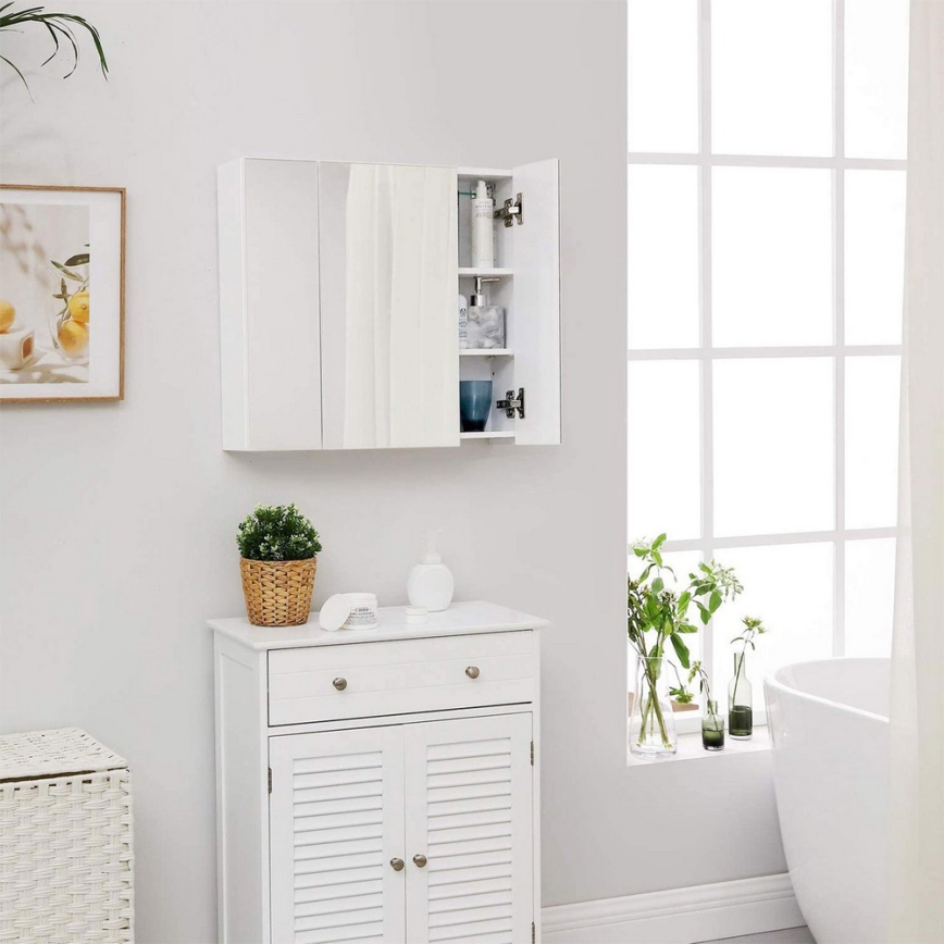 Vannas istabas spoguļskapis SKY, balts