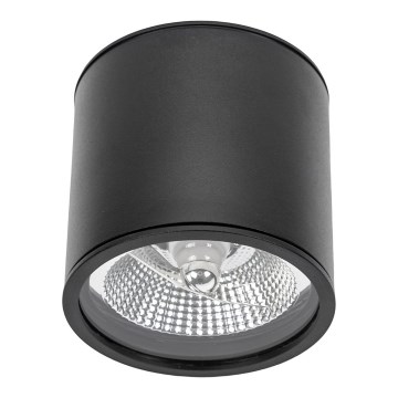 Vannas istabas starmetis CHLOE AR111 1xGU10/12W/230V IP65 apaļa melna