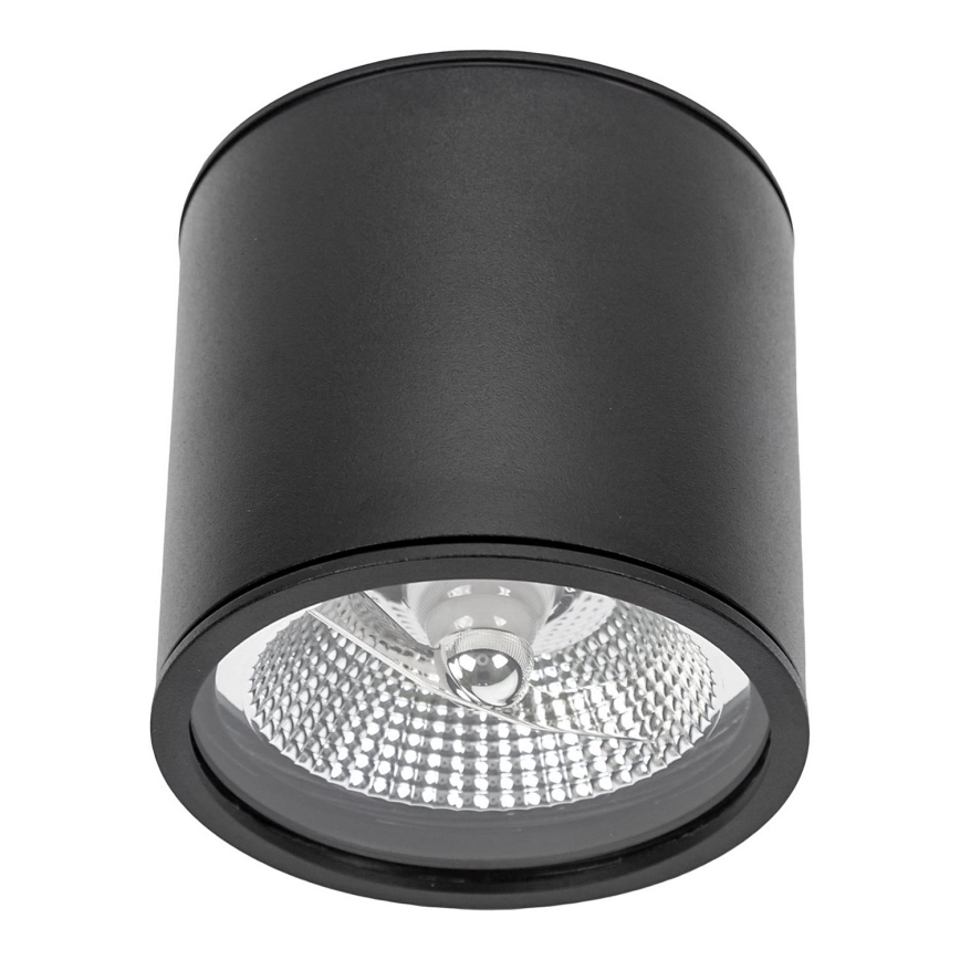 Vannas istabas starmetis CHLOE AR111 1xGU10/12W/230V IP65 apaļa melna