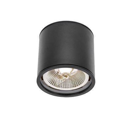 Vannas istabas starmetis CHLOE AR111 1xGU10/12W/230V IP65 apaļa melna